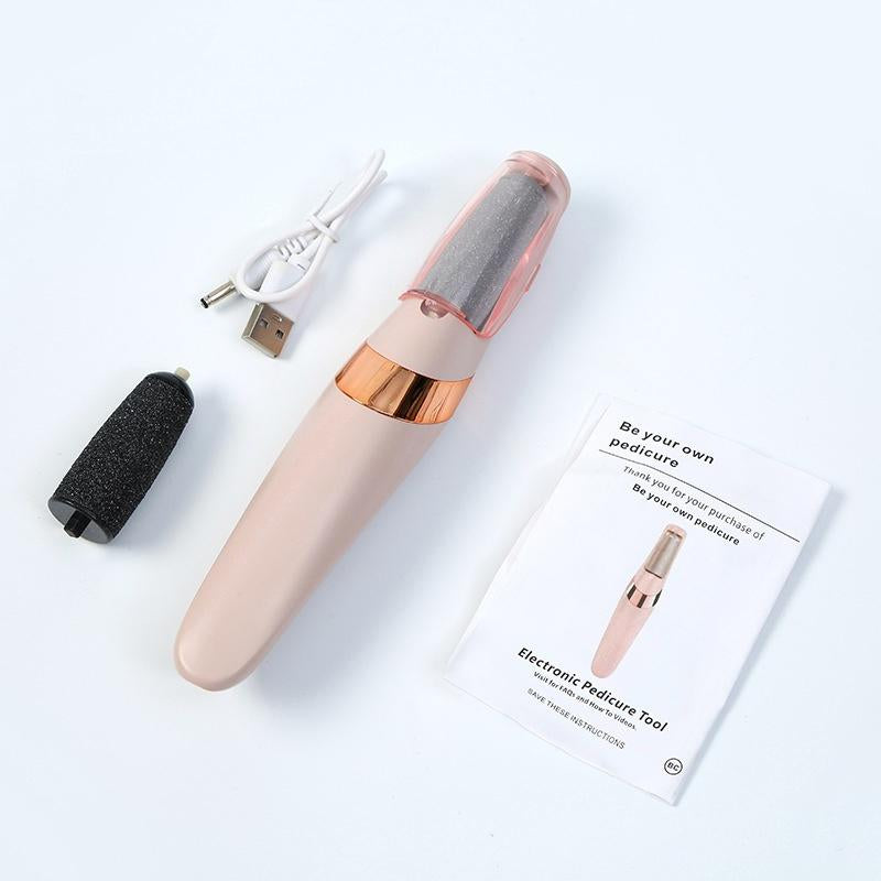 Rechargeable Foot Callus Remover, Portable Electronic Foot Pedicure Device, Quick Removal of Dry Chapped Skin, Nail Care and Pedicure Tool for Salon and Home